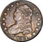 1823/2 Capped Bust Quarter. B-1, the only known dies. Rarity-6-. AU-50 (NGC).