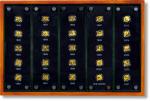 中国熊猫金币发行25周年纪念金币（套装）一组，直径:12毫米，含纯金：1/25盎司，成色：99.9％，面额：15元，最大发行量：25×18000枚。正面：北京祈年殿。背面：熊猫图。附带原盒及原证书，证