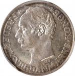 DANISH WEST INDIES. 20 Cents (Franc), 1907-P GJ. Copenhagen Mint. Frederick VIII. PCGS MS-64.