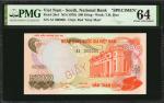 VIETNAM, SOUTH. National Bank. 500 Dong, ND (1970). P-28s1. Specimen. PMG Choice Uncirculated 64.