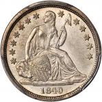 1840 Liberty Seated Dime. No Drapery. Fortin-106. Rarity-3. MS-65+ (PCGS). CAC.