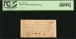 NC-135. North Carolina. December, 1771. 1 Shilling. PCGS Currency Superb Gem New 68 PPQ.