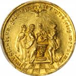 GERMANY. Nurnberg. Gold Baptism Medallic Ducat, ND (1720). PCGS MS-63 Gold Shield.