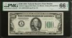 Fr. 2152-Adgsm. 1934 $100 Federal Reserve Mule Note. Boston. PMG Gem Uncirculated 66 EPQ.