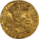 POLAND. Livonia. Ducat, 1619. Riga Mint. Sigismund III. PCGS AU-58.