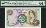 Isle of Man Government, £10, ND (1988), serial number 431451, green, brown and multicoloured, Elizab