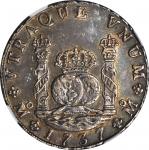 MEXICO. 8 Reales, 1737-Mo MF. Mexico City Mint. Philip V (1700-46). NGC MS-61.