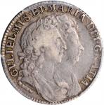 GREAT BRITAIN. Shilling, 1693. London Mint. William & Mary. PCGS Genuine--Tooled, VF Details Gold Sh