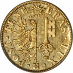 SWITZERLAND. Geneva. 10 Franc, 1848. PCGS MS-62.