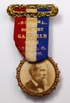 1896 Garfield Club Annual Banquet Badge. Brass. About Uncirculated.
