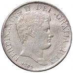 Italian coins;NAPOLI Ferdinando II (1830-1859) Piastra 1835 - Magliocca 540 AG (g 27.37) Colpetti al