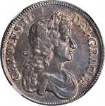 GREAT BRITAIN. Crown, 1676. Charles II (1660-85). NGC AU-55. WINGS Approved.