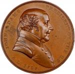1797 (ca. 1850s) John Adams Indian Peace Medal. Bronze. Third Size. First Reverse. Julian IP-1, Pruc