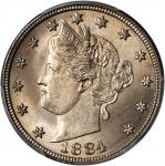 1884 Liberty Head Nickel. MS-66+ (PCGS).