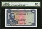 KENYA. Central Bank. 20 Shillings, 1969. P-8a. PMG Gem Uncirculated 65 EPQ.