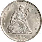 1875-CC Twenty-Cent Piece. BF-2. Rarity-1. MS-62 (PCGS). OGH.