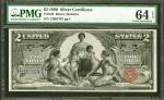 Fr. 248. 1896 $2 Silver Certificate. PMG Choice Uncirculated 64 EPQ.