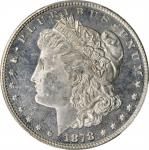 1878 Morgan Silver Dollar. 8 Tailfeathers. MS-62 DMPL (PCGS).