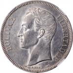 VENEZUELA. 5 Bolivares, 1912. Paris Mint. NGC AU-55.
