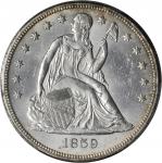 1859-O Liberty Seated Silver Dollar. MS-62 (PCGS).