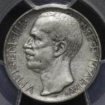 ITALY Kingdom 統一王国 10Lire 1927R PCGS-XF Details“Cleaning“ 洗浄 VF