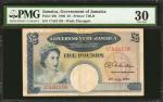 JAMAICA. Government of Jamaica. 5 Pounds, 1960. P-48b. PMG Very Fine 30.