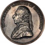 (Ca. 1860?) Edwards Counterfeit of the 1826 Charles Carroll of Carrollton Medal. As Julian PE-6. Sil