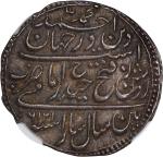 1787年印度迈索尔1卢比。帕坦铸币厂。INDIA. Mysore. Rupee, AM 1216 Year 6 (1787). Patan Mint. Tipu Sultan. NGC AU-53.