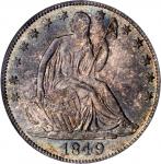 1849-O Liberty Seated Half Dollar. MS-64 (PCGS).