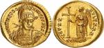 Théodose II (402-450). Solidus, 423-424 Constantinople.