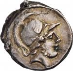 ROMAN REPUBLIC. Albinus Bruti f. AR Denarius (4.03 gms), Rome Mint, 48 B.C. CHOICE EXTREMELY FINE.