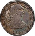 MEXICO. 2 Reales, 1784-Mo FF. Mexico City Mint. Charles III. PCGS VF-35.
