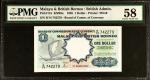 1959年马来亚及英属婆罗洲货币发行局一圆。MALAYA AND BRITISH BORNEO. Board of Commissioners of Currency. 1 Dollar, 1959.
