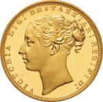 Great Britain. 1871. Gold. NGC PF65 ULTRA CAMEO. FDC Proof. Sovereign. Victoria Young Head/St. Georg