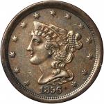 1856 Braided Hair Half Cent. C-1. Rarity-1. EF-40.