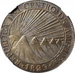 GUATEMALA. Central American Republic. 8 Reales, 1829-NG M. Nueva Guatemala Mint. NGC AU-58.