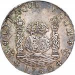 MEXICO. 8 Reales, 1766-Mo MF. Mexico City Mint. Charles III. PCGS AU-50.