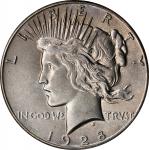 1928 Peace Silver Dollar. AU-58 (ANACS).