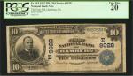 Hamburg, Pennsylvania. $10 1902 Date Back. Fr. 618. The First NB. Charter #9028. PCGS Currency Very 