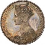 英国(GB), 1847, 銀(Ag), クラウン Crown, NGC PF64, 未使用プルーフ, UNCProof, ヴィクトリア女王像 ゴシックタイプ 1クラウン銀貨 1847年 KM744