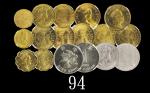 1972-93年香港五仙 - 壹圆一组10枚评级品1972-93 HK 5 Cents - $1, 10pcs. SOLD AS IS/NO RETURN. NGC MS62 (5), 63 & 64