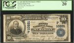 Meridian, Idaho. $10 1902 Plain Back. Fr. 628. The First NB. Charter #10221. PCGS Very Fine 20.