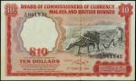 1961年马来亚货币发行局10元