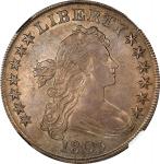 1803 Draped Bust Silver Dollar. BB-255, B-6. Rarity-2. Large 3. AU-55 (NGC).