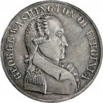 1883 George Washington of Virginia Medal. Massamore Restrike. Musante GW-352R, Baker-64A. Silver. MS