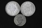 FRANCE フランス 10Centimes ND/Franc 1867A,87A  计3枚组 3pcs 返品不可 要下见 Sold as is No returns EF