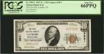 Latrobe, Pennsylvania. $10  1929 Ty. 1. Fr. 1801-1. The First NB. Charter #3831. PCGS Currency Gem N