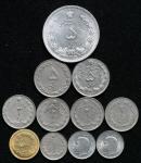 IRAN イラン Lot of Crown Size Silver Coins & Minor Coins クラウンサイズ銀貨1枚含む各種  計11枚組 11pcs 返品不可 要下見 Sold as 