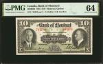 CANADA. Bank of Montreal. 10 Dollars, 1935. CH #505-60-04. PMG Choice Uncirculated 64.