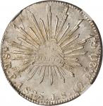 MEXICO. 8 Reales, 1835-Pi JS. San Luis Potosi Mint. NGC MS-61.